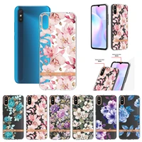 cute flowers case for xiaomi mi 11t poco x3 nfc m4 pro plating protect phone cover on for redmi 10 9a note 11pro 10s back shell