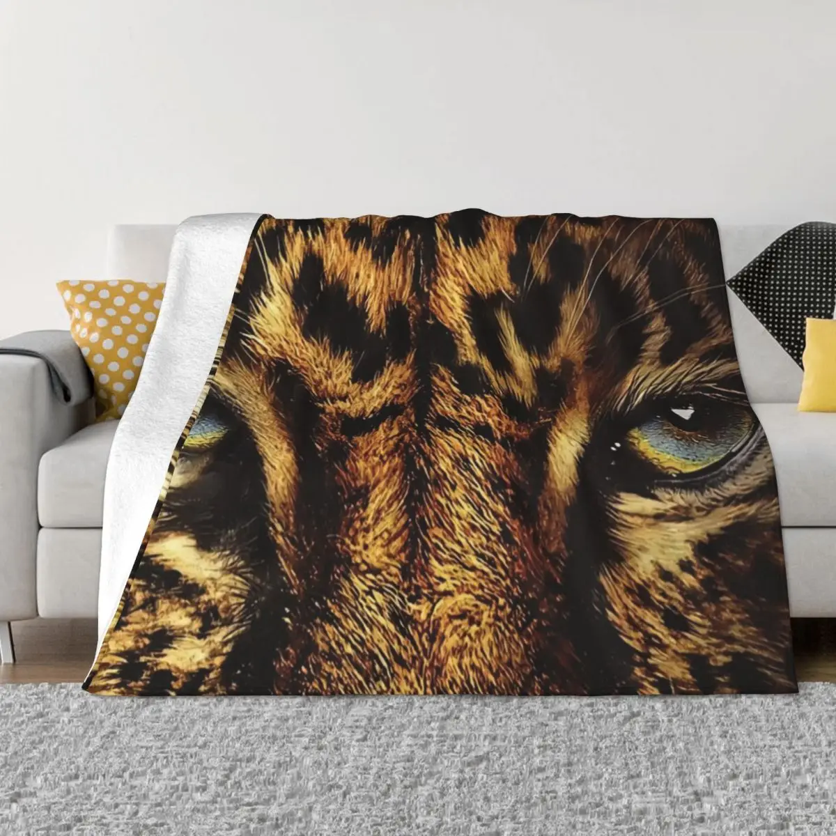 Свирепное леопардовое одеяло с гепардом мягкие легкие настраиваемые пледы