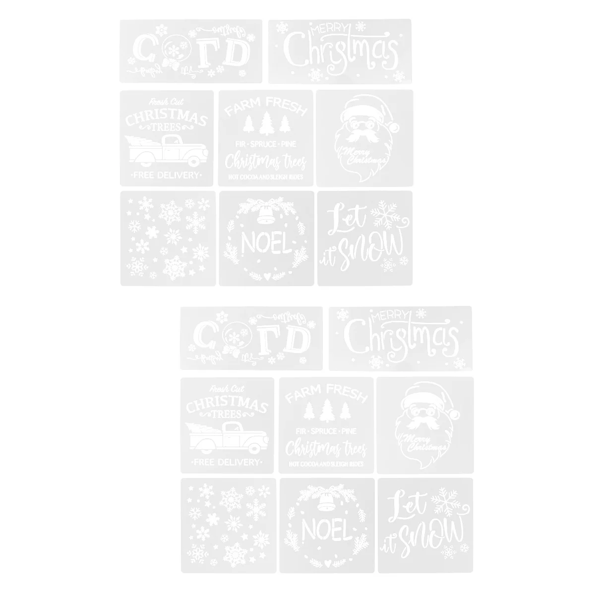 

Christmas Stencil Stencils Painting Drawing Diy Party Xmas Template Templateswindow Scrapbook Favors Door Supplies Wall Merry