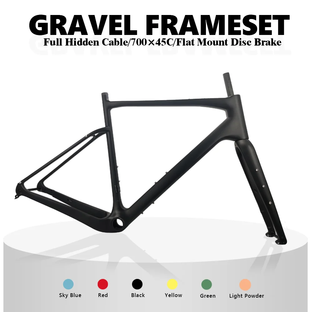 

New Carbon Gravel Frame 700C Bike Frame BB386 Gravel frame disc cuadro carbono carretera gravel bike gravel fork bicicleta