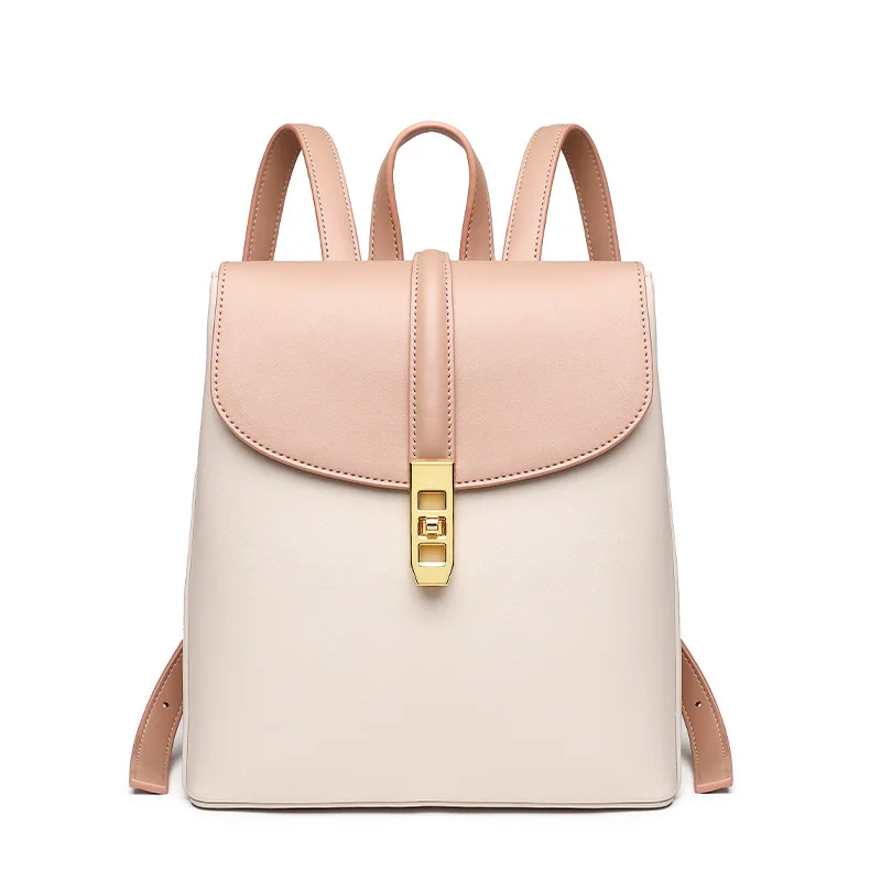 

Women's Bag 2022 New Fashion Color Contrast Backpack Special-Interest Design Elegant All-Match Commute Backpack