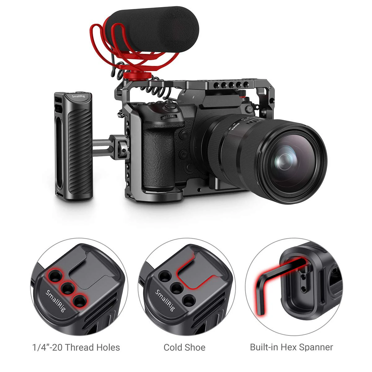 Ручка SmallRig для камеры алюминиевая боковая ручка Arri установки Sony крепление Nikon с