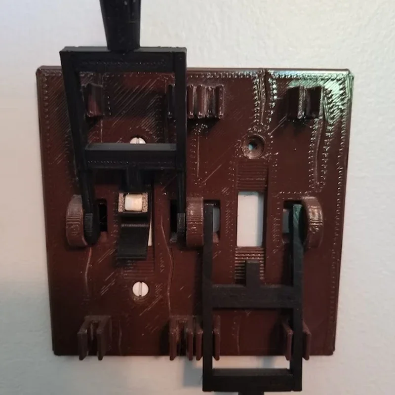 Реквизит из страшного фильма настенная панель шкатулка выход двойная Рычажная