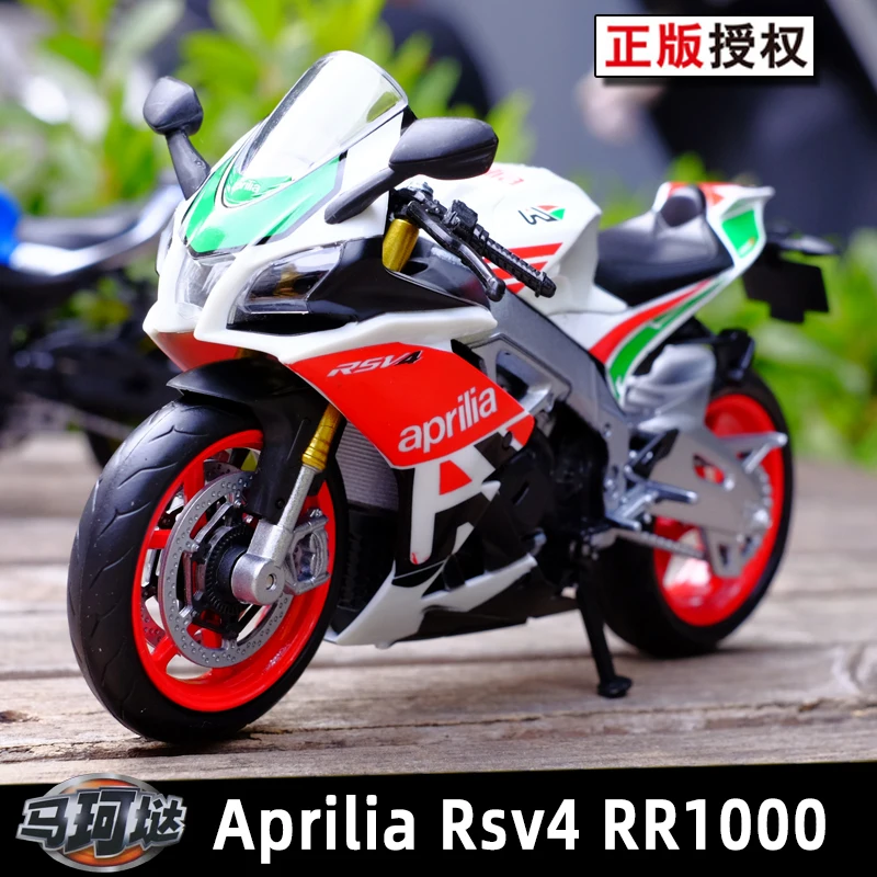 

Diecast 1:12 Vehicles Aprilia RSV4 RR1000 Motorcycle Alloy Model Children's Toy Simulation Car Collection Ornament Kids Gifts