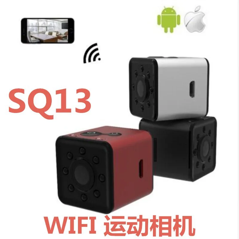 

HD 1080P Waterproof Mini Camera SQ13 Wifi Wireless Hotspot Sport Camera IR Night Version Digital Video Recorder Nany Cam