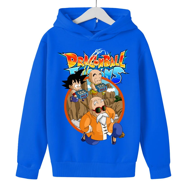

2022 Sweater Kids Sweaters For Winter Dragon- Ball Z tow Side Print Sweatshirt Hoodies Clothing Hoodie for Boy Girl Autumn Tops
