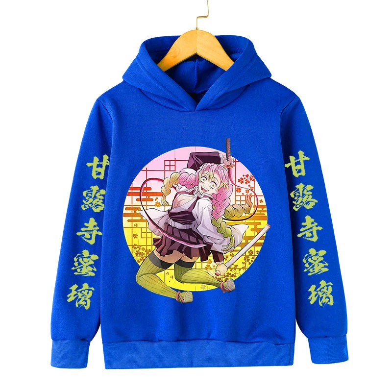 

Demon Slayer Hoodie for Kids Harajuku Anime Boys Girls Sweatshirts Cartoon Kanroji Mitsuri Hoodies Comic Children's Clothing