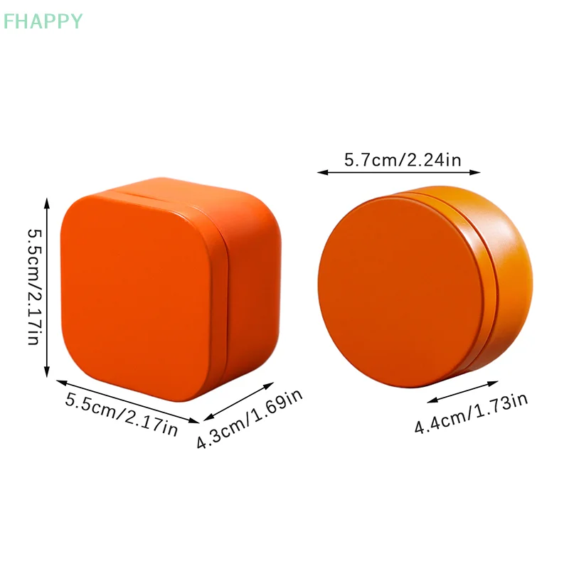 Портативная жестяная мини-коробка сплошного цвета чайная герметичная банка