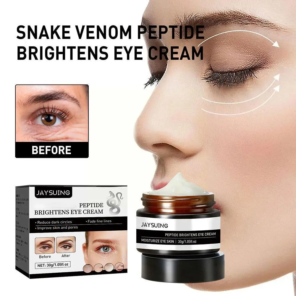 

Snake Venom Peptide Firming Eye Cream Moisturizes Dark Puffiness Anti 30g Remove Diminishes Wrinkles Smooth Circles Lines Q1R6