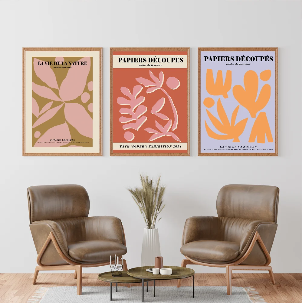 

Modern paintings interior drawing style Matisse Papiers Decoupes Poster canvas painting wall art home decor