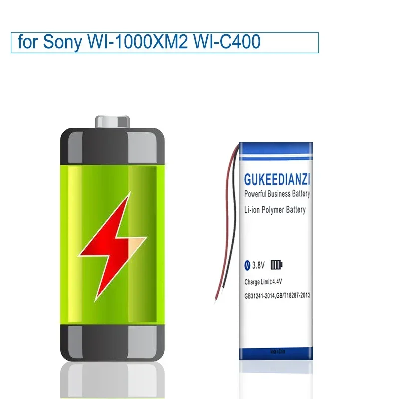 Компактная батарея емкостью 520 мАч для беспроводных наушников Sony WI-1000XM2 WI-C400 с