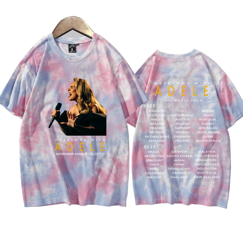 Женская футболка Adele с принтом в виде краски коротким рукавом