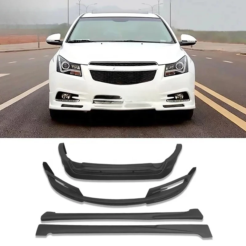 Фото Высококачественный обвес для Chevrolet Cruze 2009-2014 в стиле WTCC: передний и задний сплиттеры, боковые пороги из ABS-пластика, внешние элементы кузова №3