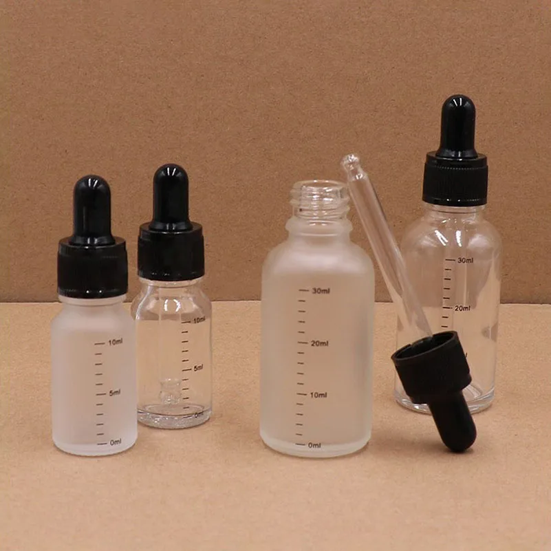 

10 шт., прозрачные стеклянные флаконы-капельницы для духов, 10 мл, 30 мл