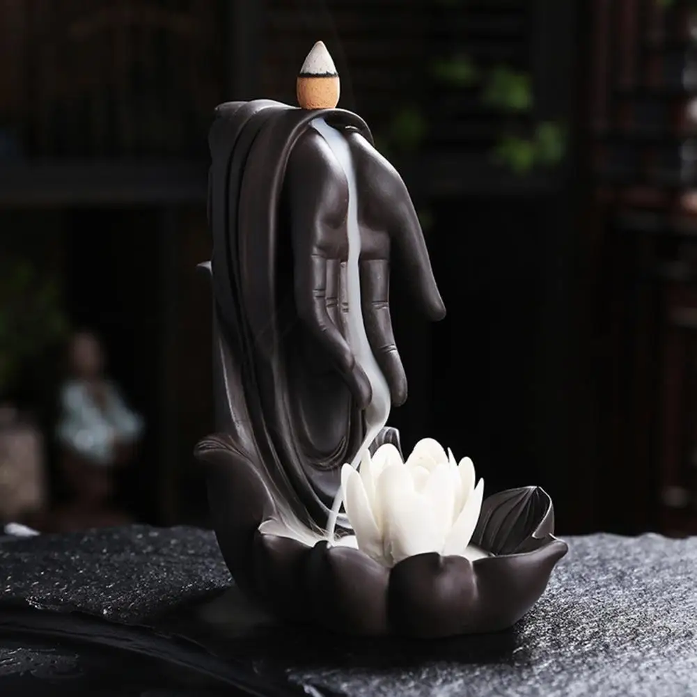 Detail-oriented Reflux Incense Burner  Ornamental Sacred Backflow Incense  Burner  Mysterious Incense Holder