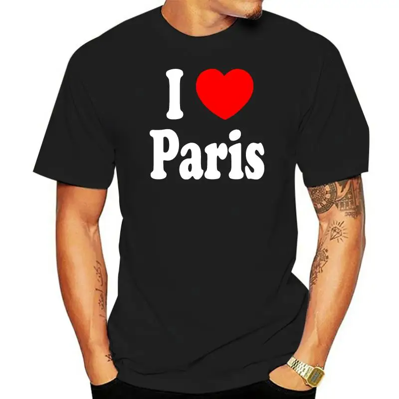 Футболка с надписью I Love Paris