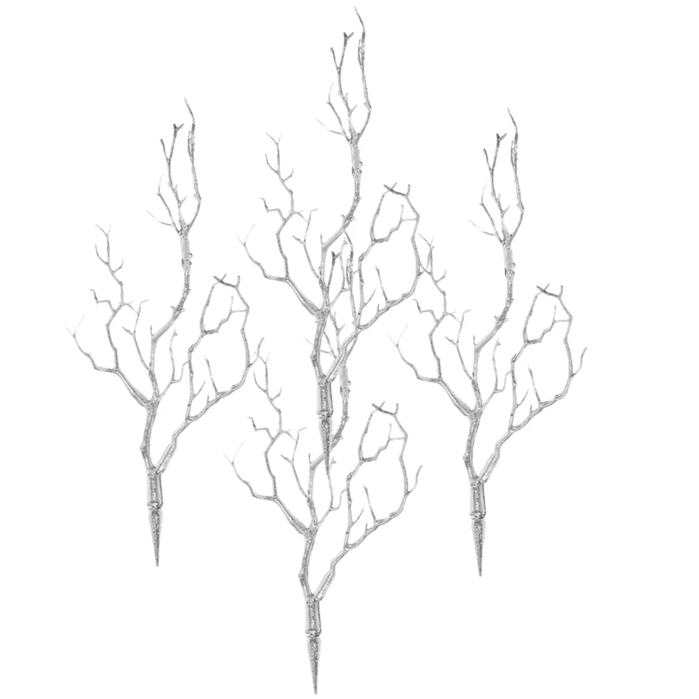 

4 Pcs Simulated Twigs Party Decor Faux Tree Branch Plants Stems Decorative