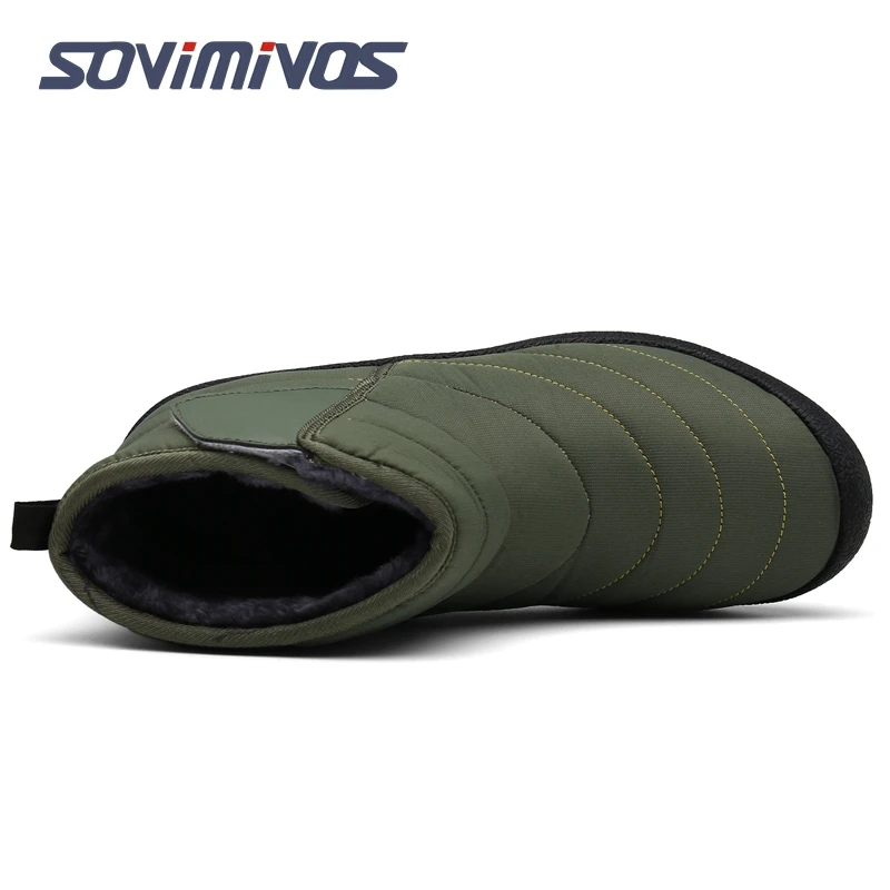 Women Boots Waterproof Snow Boots Female Plush Winter Boots Men Warm Ankle Botas Mujer Winter Shoes Woman Plus Size 46