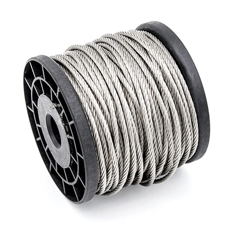 

1.5Mm Diameter 7X7 Structure Of 304 Stainless Steel Wire Rope Alambra Cable Softer Fishing Lifting Electric Load-Bearing Rope