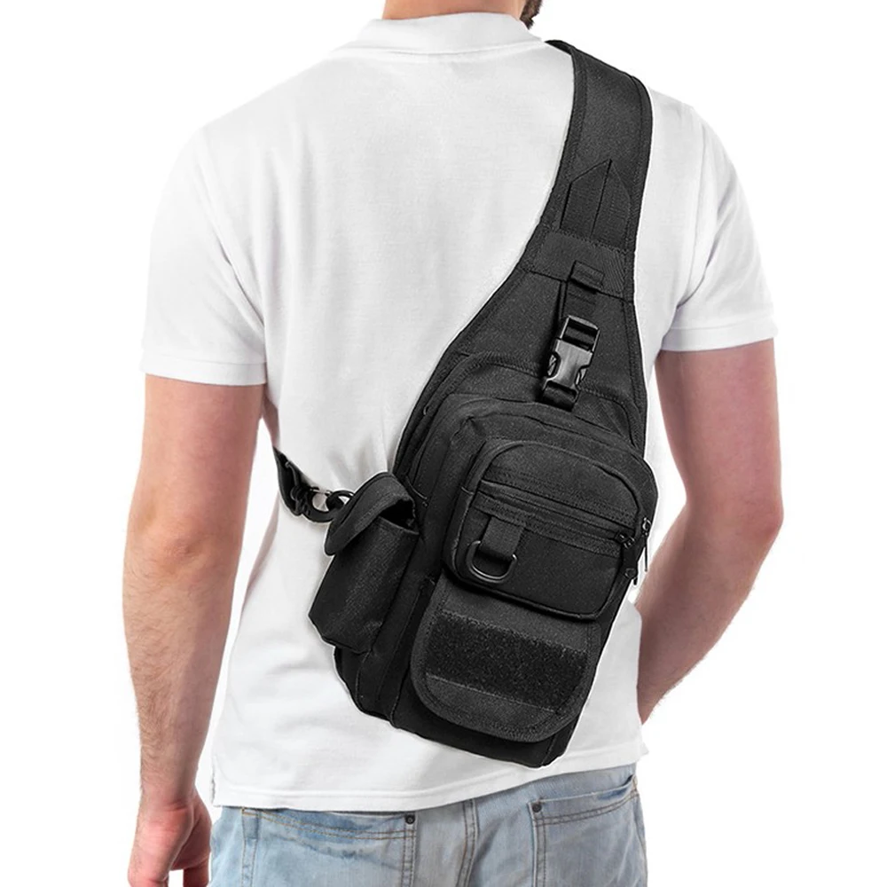

900D Tactical Shoulder Bag Pistol Bag Gun Holster Pouch EDC Outdoor Travel Backpack Hunting Camouflage Army Chest Sling Bag