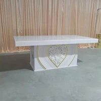 wedding supplier sale table banquet dining hotel table bride and groom acrylic dining table for event