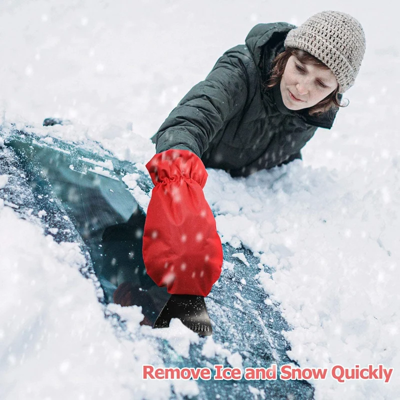 

Car Snow Scraper Waterproof Keep Warm Removal Glove Cleaning Snow Shovel Ice Scraper Tool For Auto Window