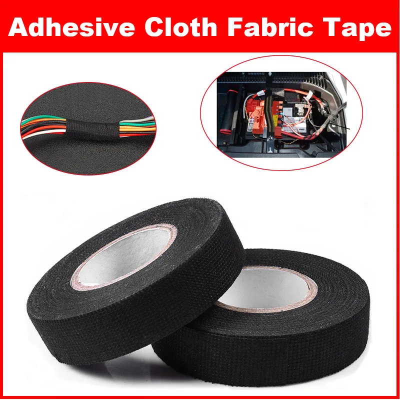 Термостійка клейка тканинна стрічка для автомобільної кабельної стрічки Жгут проводів Ткацький верстат Електрична нагрівальна стрічка 9/15/19/25/32 мм