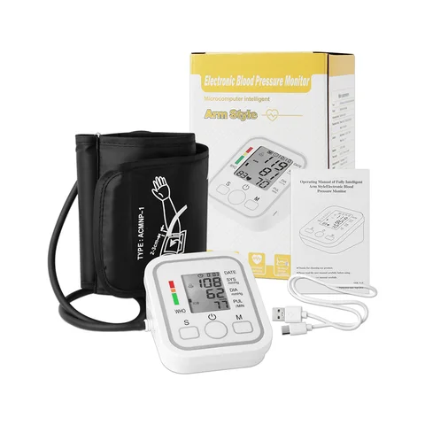 Тонометр плечевой автоматический для измерения артериального давления, прибор для измерения артериального давления