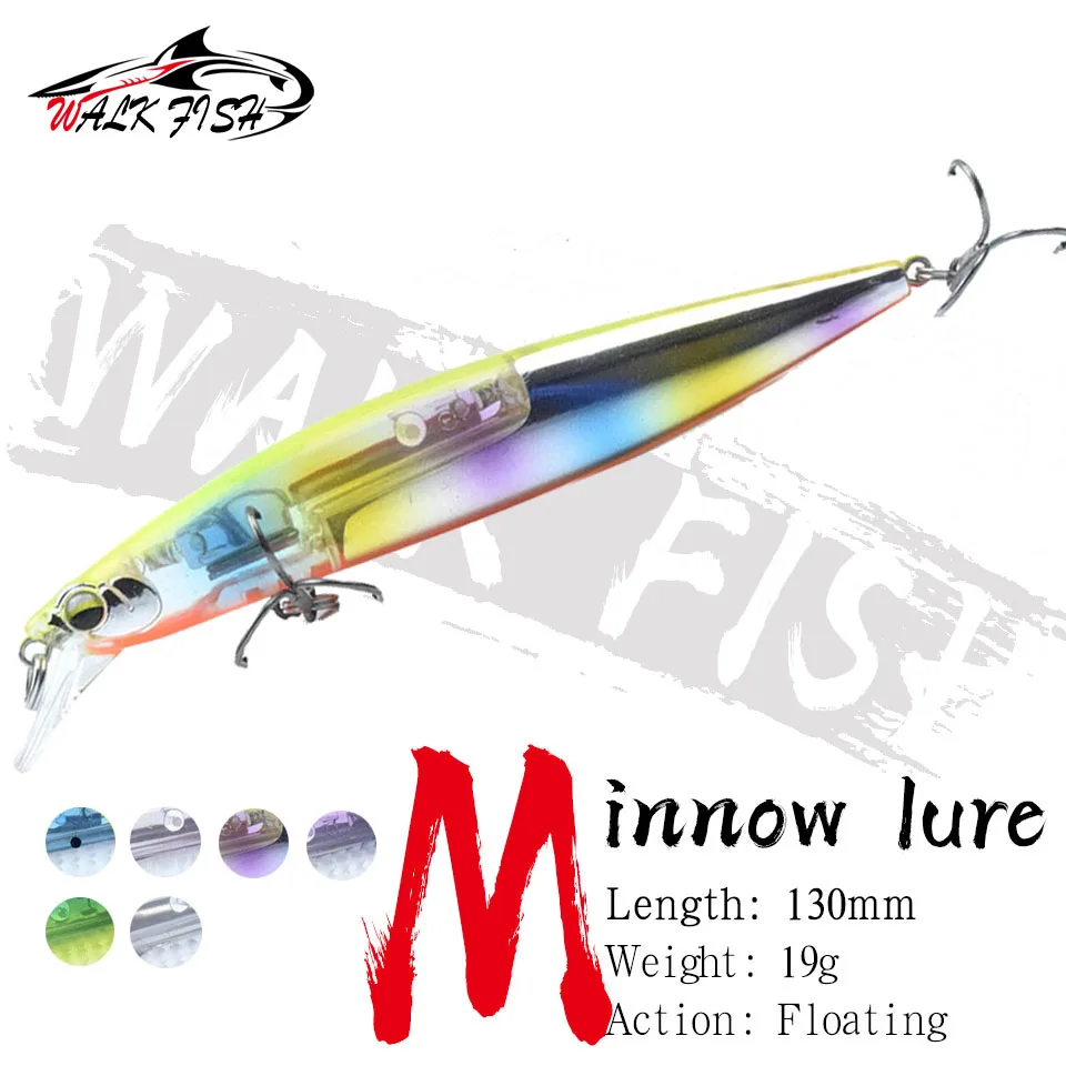 WALK FISH приманка для рыбной ловли 1 шт. 130 мм 19 г плавающий воблер с лезвием в виде