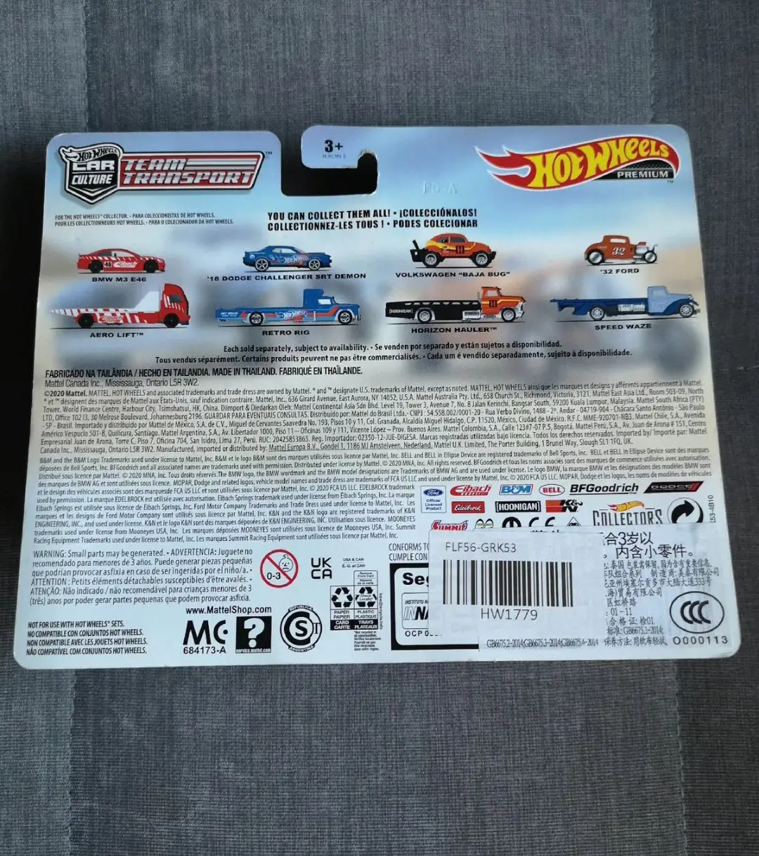 Фото Коллекционные модели автомобилей Hot Wheels Premium Team Transport 32 Ford & Speed Waze, масштаб 1/64, литые под давлением, FLF56, коллекционные игрушки Car Culture №3