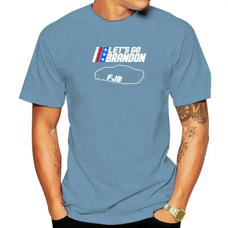 

Let's Go Brandon T-Shirt Funny Biden In Racing Tee Tops Men Clothing