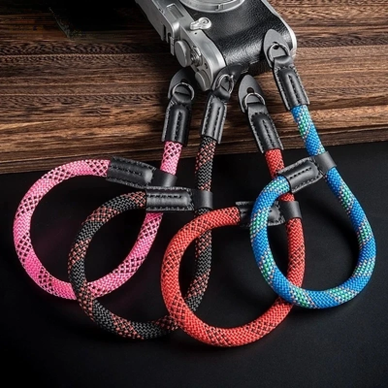 

For Mirrorless Digital Camera Leica Canon Fuji Nikon Olympus Pentax Sony hand-woven Nylon rope Camera Wrist Strap Wrist Band