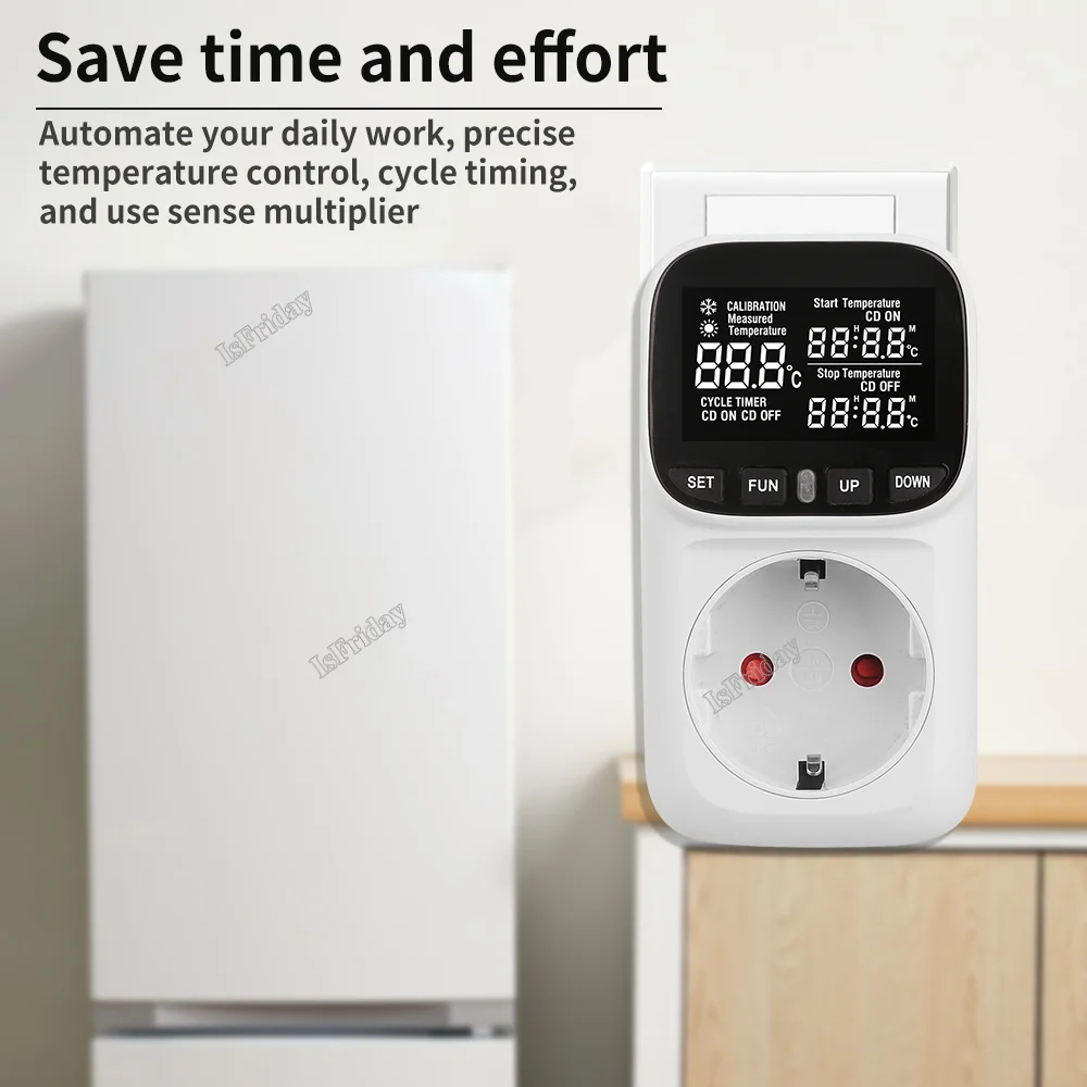 Высокоточный цифровой дисплей умный термостат аквариум сенсорный экран