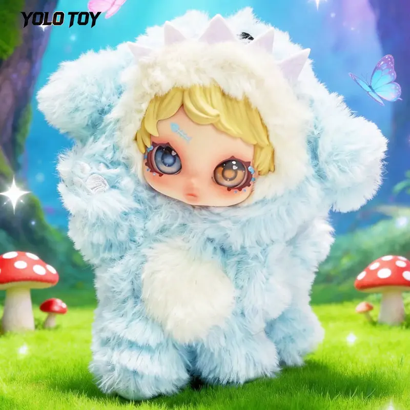 Фото Плюшевая игрушка-сюрприз YOLO TOY: милая светло-голубая пушистая кукла, брелок для сумки, украшение для дома и рабочего стола, подарок на день рождения, игрушки для взрослых коллекционеров №1
