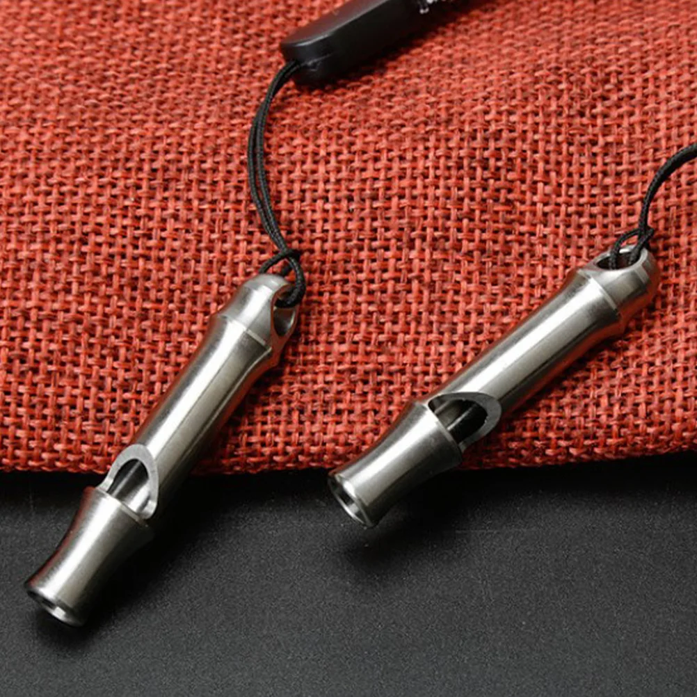 Emergency Whistle Safety Whistle Titanium Alloy Whistle for Outdoor Camping Hiking Boating