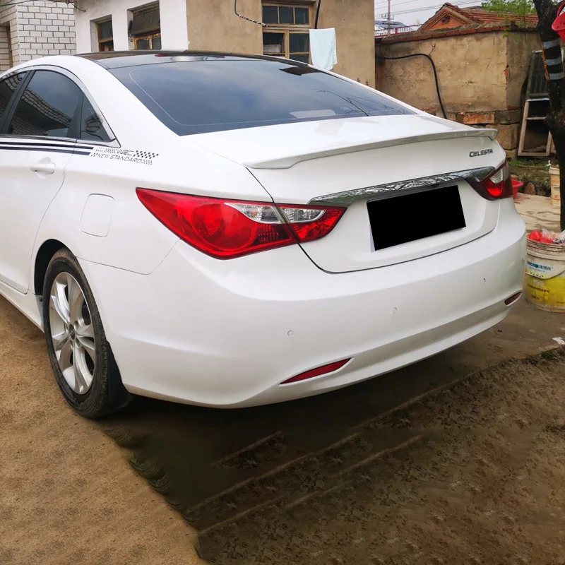 Для Hyundai Sonata 2011 2012 2013 2014 Задняя Крышка багажника автомобильный спойлер Крылья