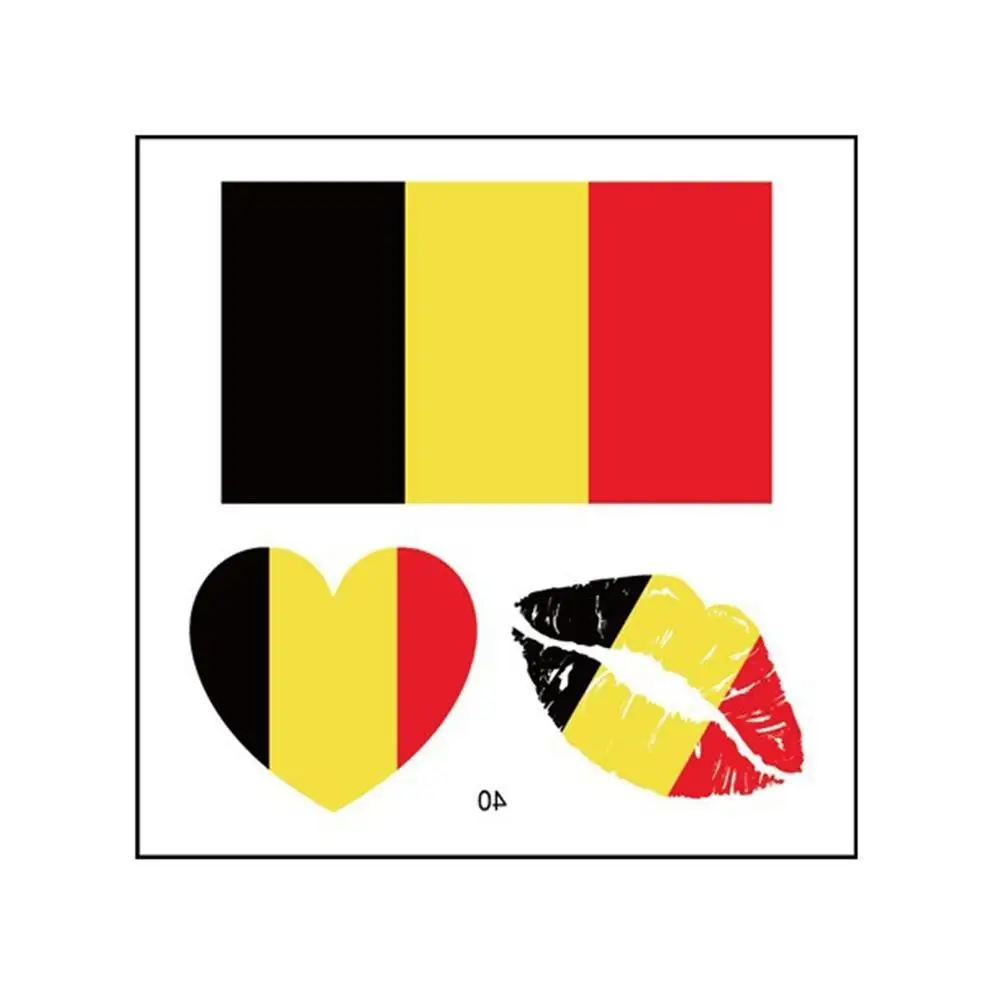 Новинка наклейка на лицо с Европейским флагом Германия Франция Италия