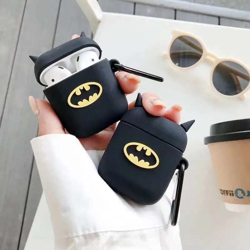 

Fashion Cool Hero Case For Airpods 1 2 Pro Charging Box Soft Silicone TPU Wireless Bluetooth Earphone Protective Cover Coque
