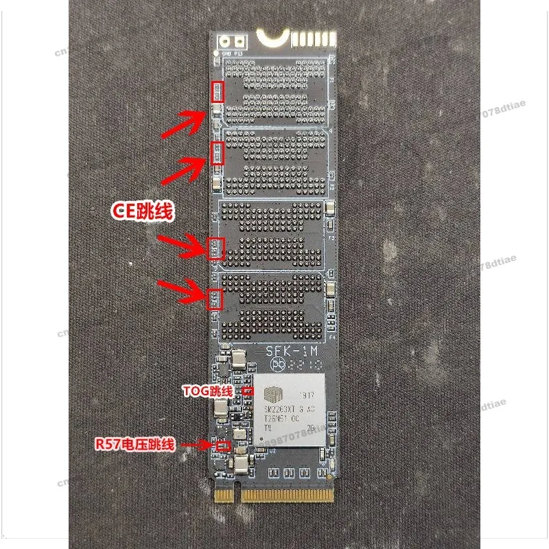 Фото Новая основная плата управления NVME SSD SM2263XT для самостоятельной сборки, 4-контактная плата PCB BGA132 №2