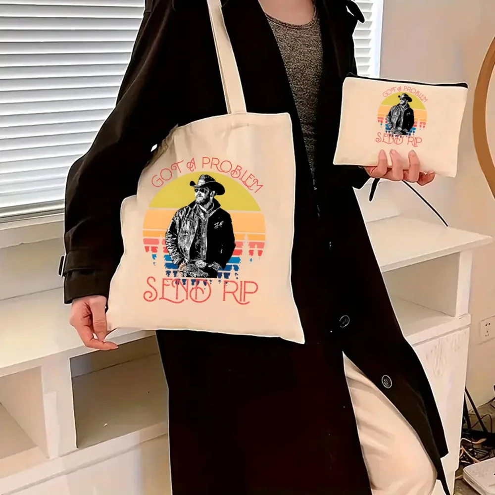 Брендовая женская большая сумка Yellowstone повседневная из материала CANVAS без