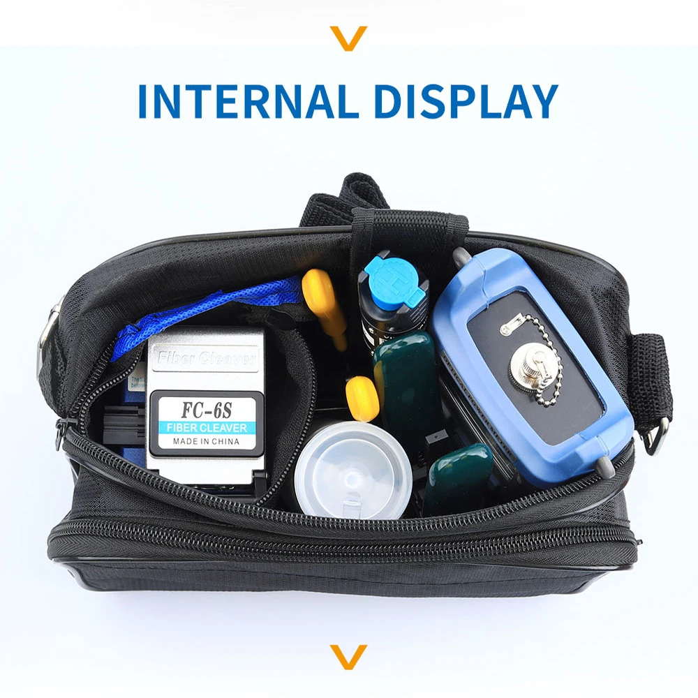 OPTFOCUS 12 IN 1 Fiber Optic Tool Kit Power Meter Fibra Optica Cleaver laser Visual Fault Locator Optic Fiber Tools