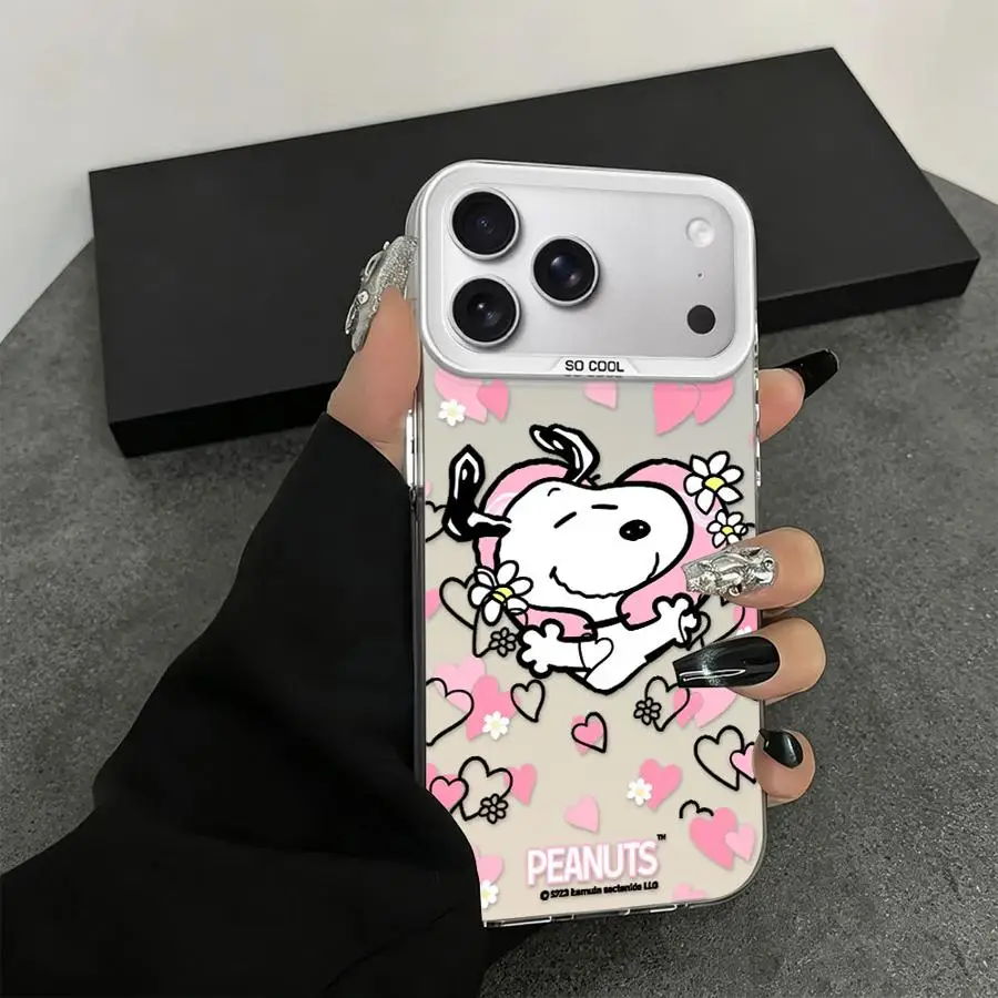 Чехол-накладка для iPhone 17 Pro Max, 14, 11, 17e, 15 Plus, Air, 12, 13 Pro, XR, 16 S-noopys Hearts (art.: 3920dc7003758) - 3920dc7003758