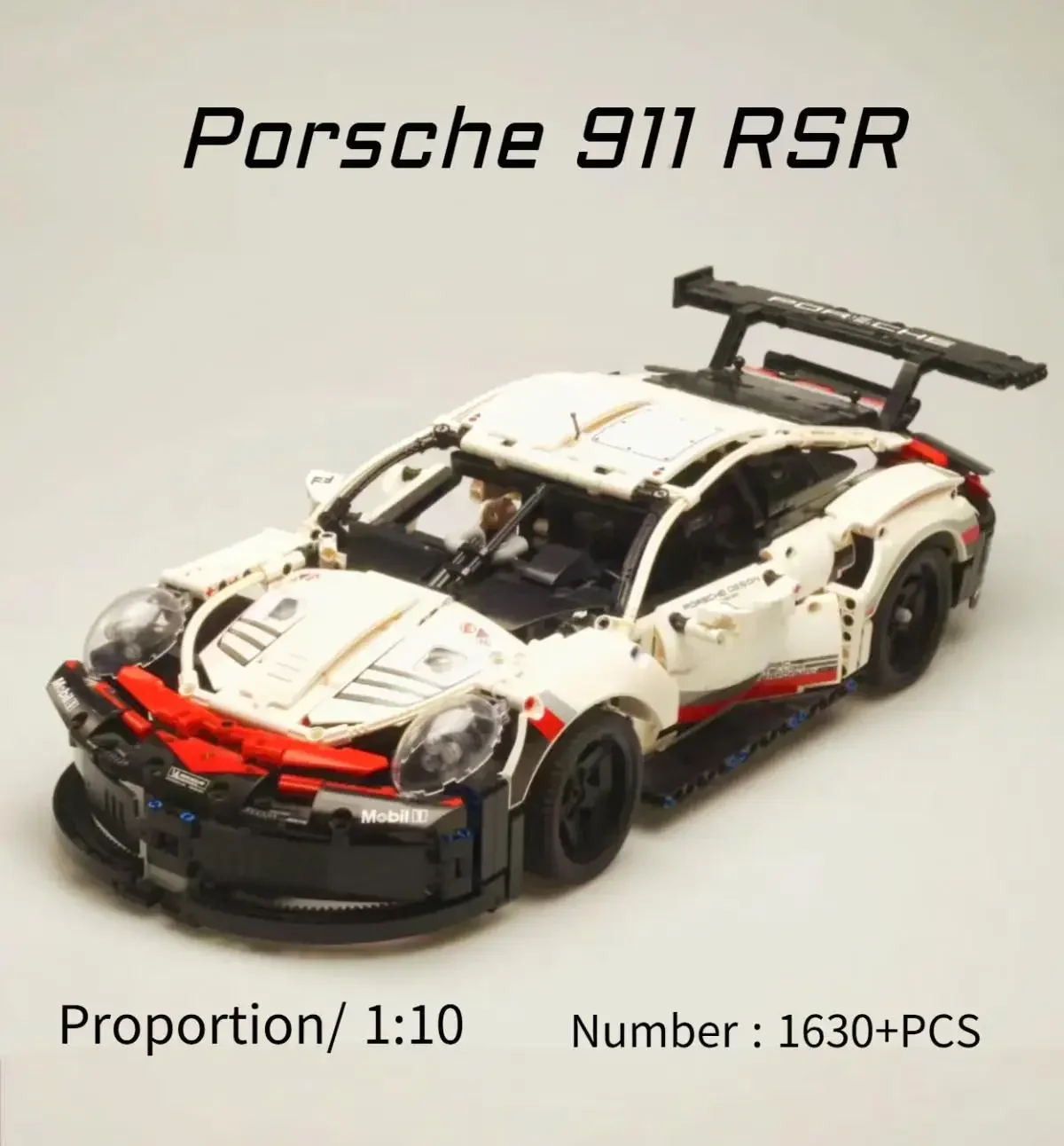 Фото Украшение дома 911 RSR Автомобиль Совместимость 42096 Кирпичи 1630 шт. DIY Игрушки Рождественский подарок Подарок на день рождения Домино Блоки Игрушки Подарки №3