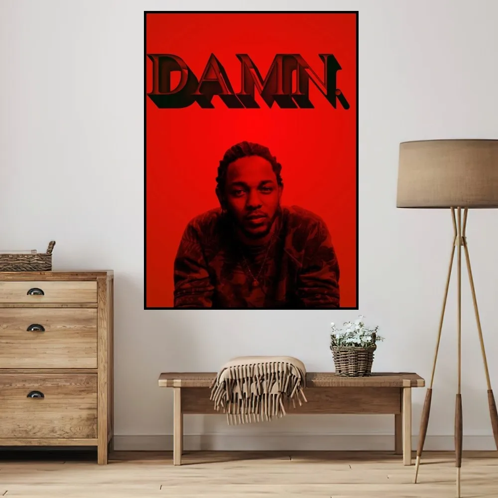 Рэпер K-Kendrick Lamar Damn плакат маленькие принты наклейка на стену комнаты настенная