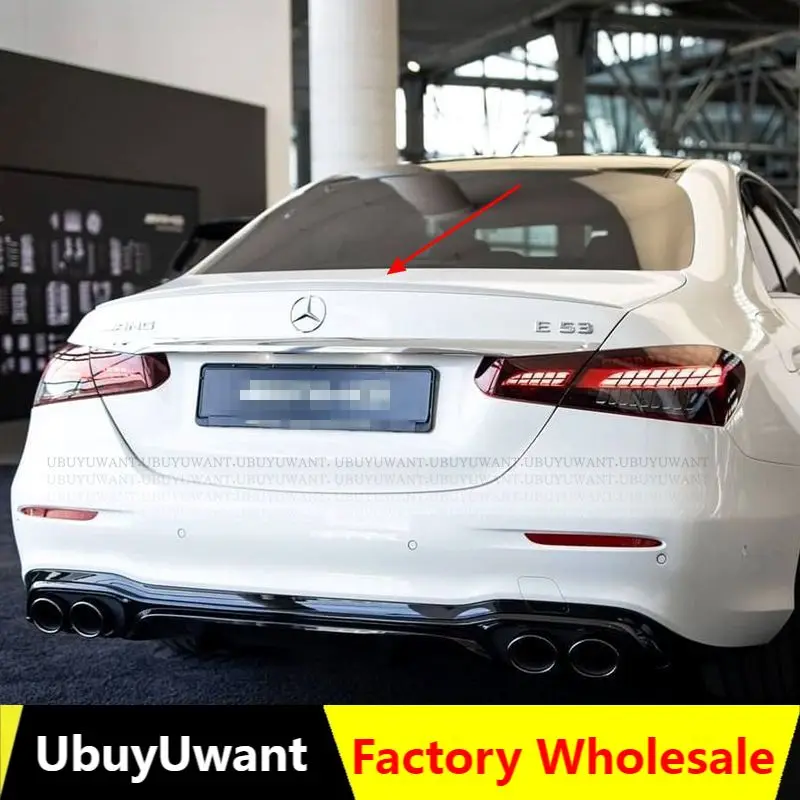 

UBUYUWANT For Mercedes Benz W213 Spoiler 2021 NEW E-class E200 E300 E320 E63 Spoiler High Quality ABS Car Rear Wing Spoiler