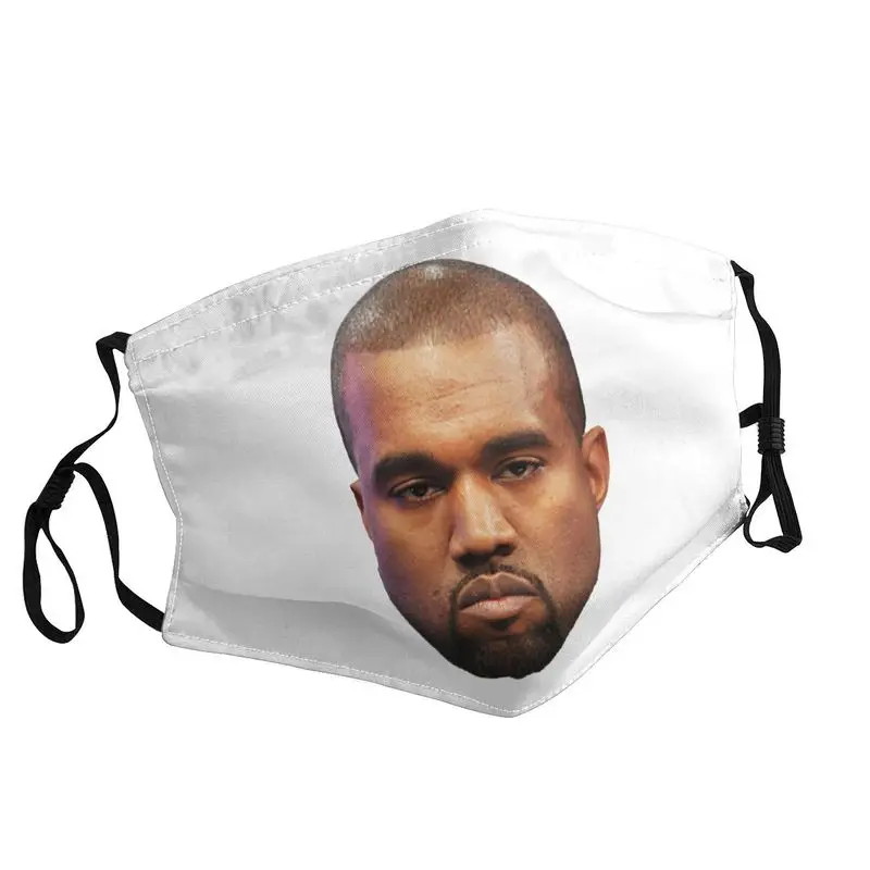 

Kanye West Funny Meme Mask Anti Haze Dustproof Adjustable Face Mask Protection Cover Men Women Respirator Mouth Muffle