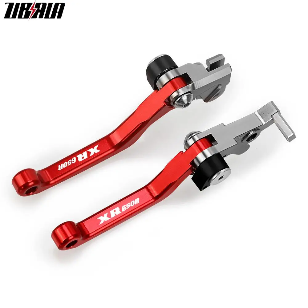 

For HONDA XR650R XR 650 R 2000-2006 2005 CNC Motorcoss Pit Dirt Bike Pivot Foldable Brake Clutch Levers With LOGO XR650R