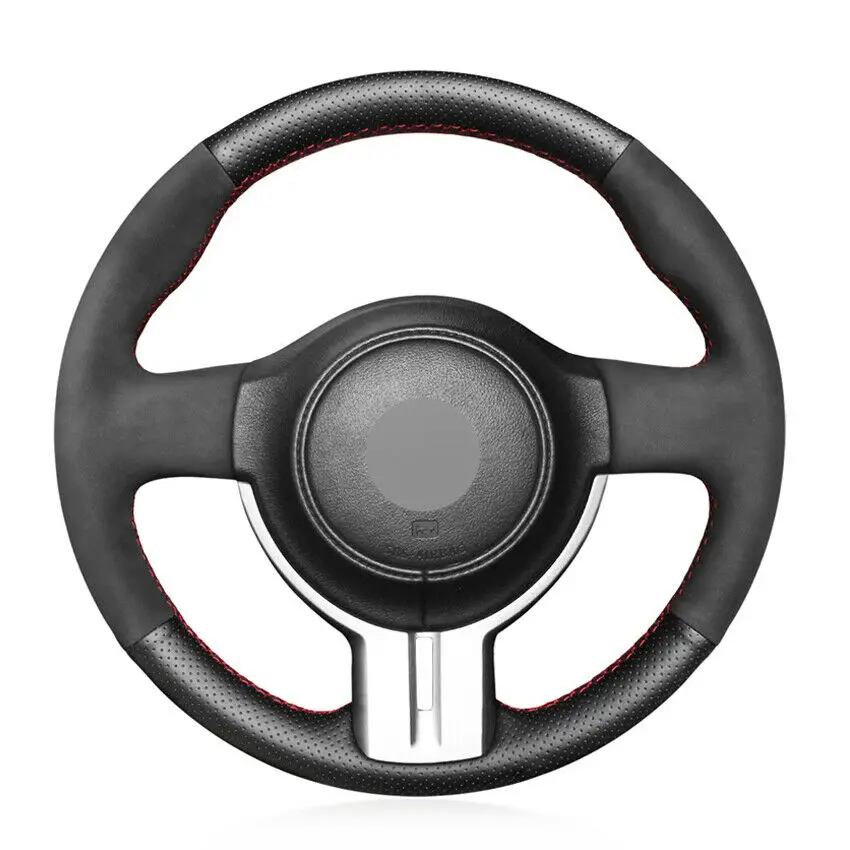 

Сшитые вручную Черные Кожаные Замшевые фотообои для Toyota 86 2012-15