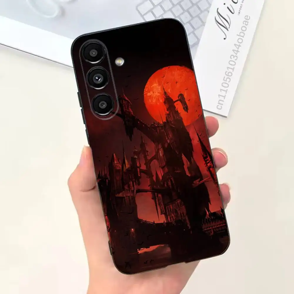 Фото Чехол для телефона серии C-Castlevania для Samsung S25, 24, 21, 22, 23, 20, S30, Ultra, Plus, Fe, Lite, Note, 5G, черный, мягкий №2