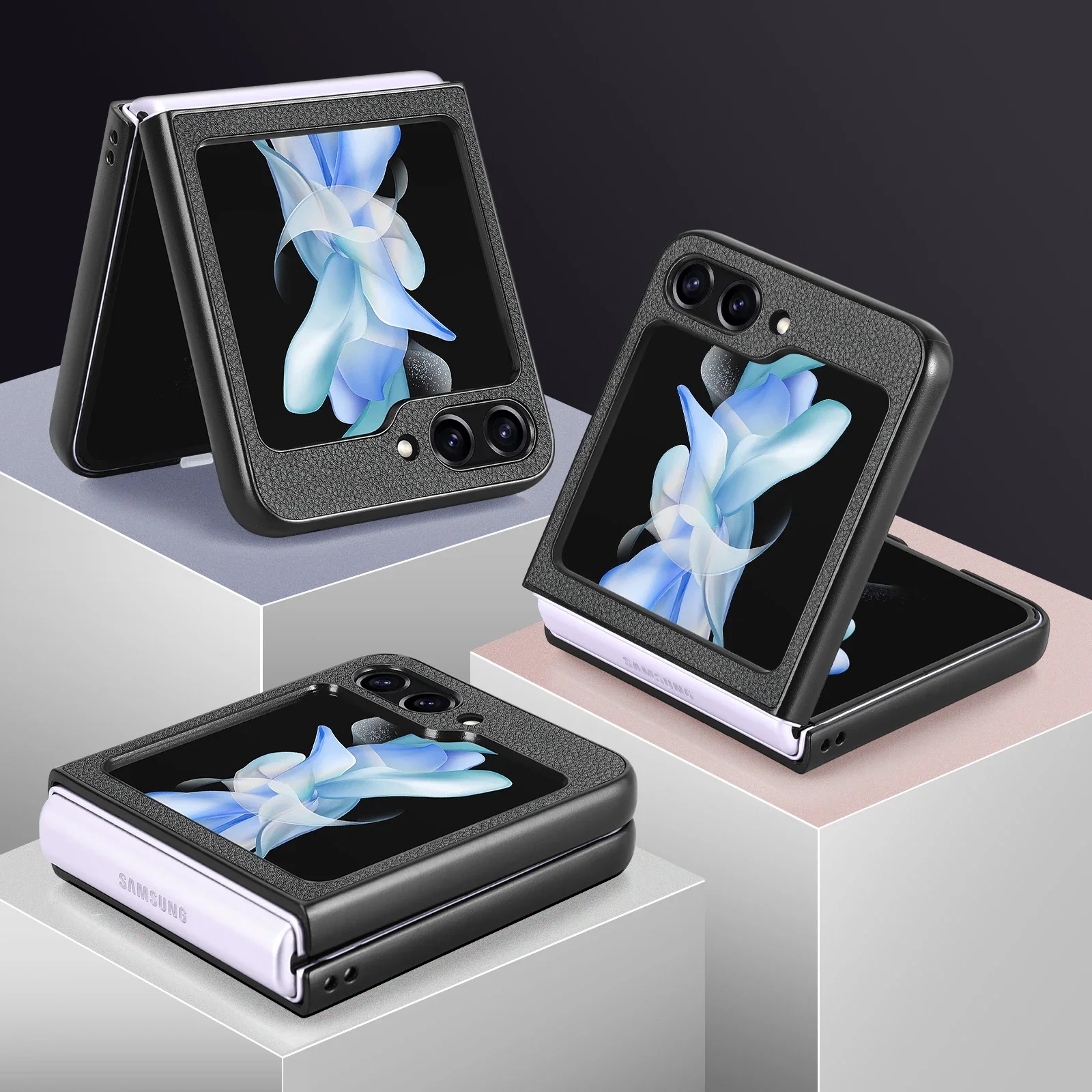 Складной кожаный чехол-бумажник для Samsung Galaxy Z Flip6 флип-чехол телефона 6 дюймов